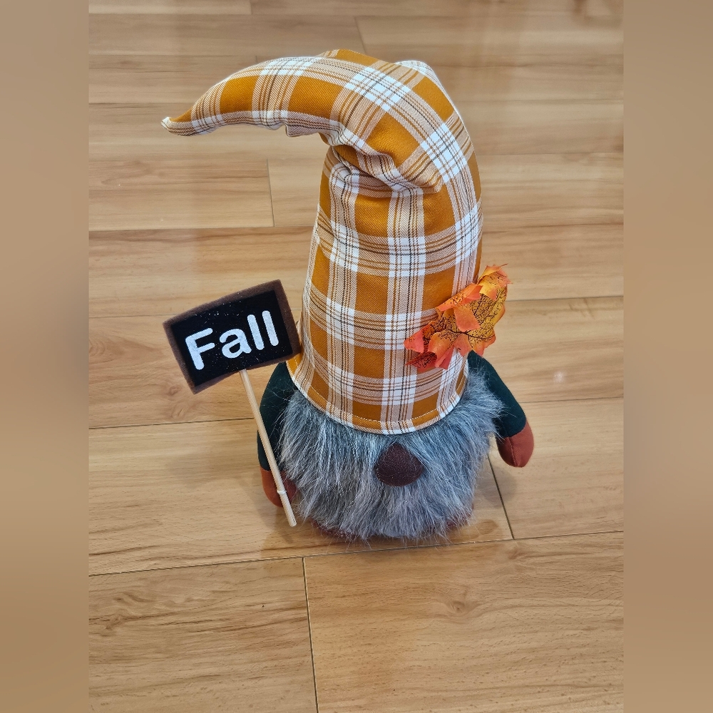 Hobby Lobby Fall Gnome with Plaid Hat